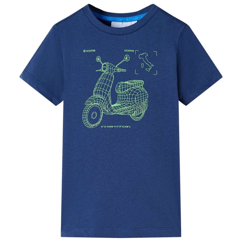 Vidaxl Kinderhemd 116 Dunkelblau