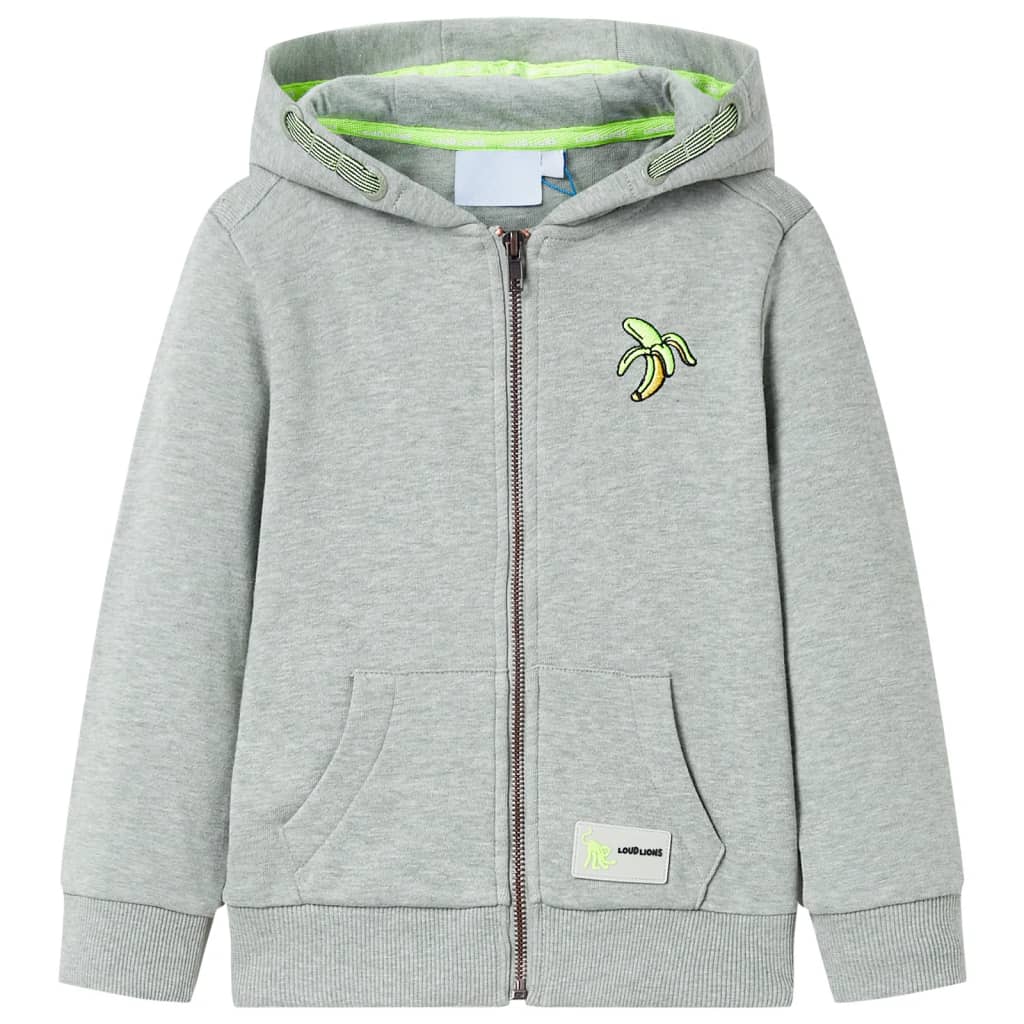 VIDAXL -Kinderweste mit Motorhaube und Reißverschluss 116 gemischtes Lichtkaki