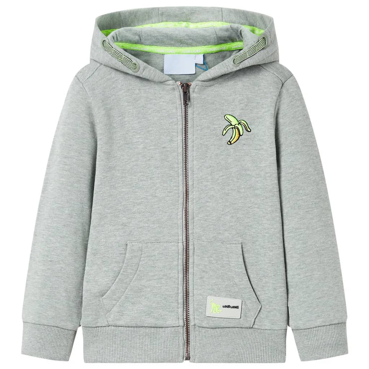 VIDAXL -Kinderweste mit Motorhaube und Reißverschluss 116 gemischtes Lichtkaki