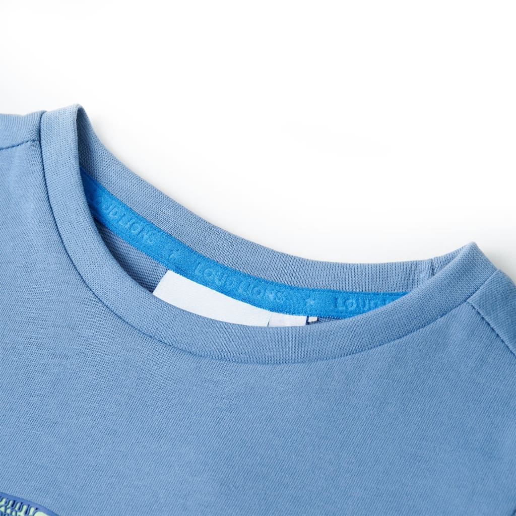 Vidaxl Kinderhemd 92 Middelblauw