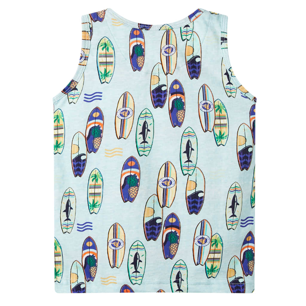 Vidaxl Kinder Top 128 gemischtes weiches Blau