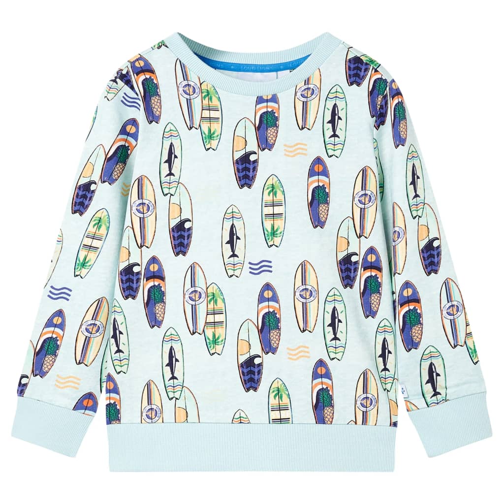 Vidaxl Kinderpullover 104 gemischtes weiches Blau
