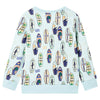 Vidaxl Kinderpullover 104 gemischtes weiches Blau