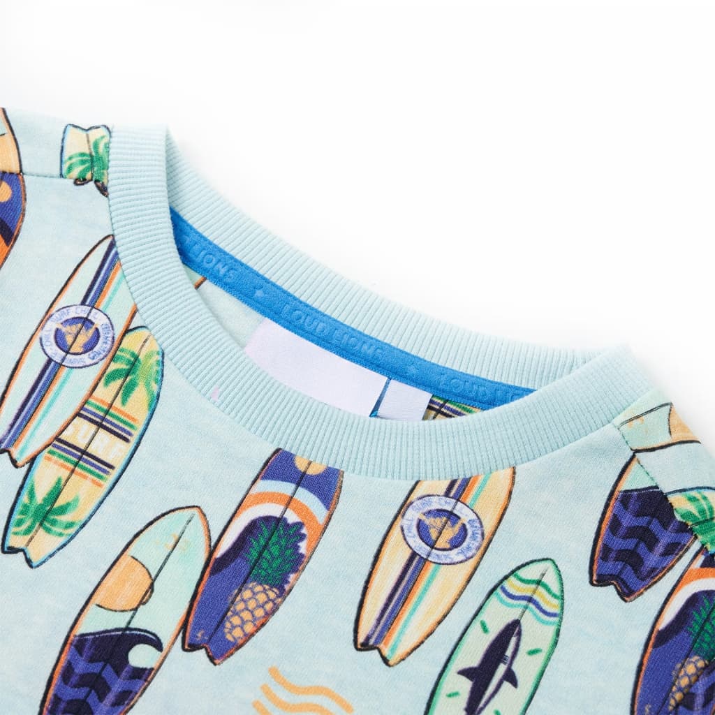 Vidaxl Kinderpullover 104 gemischtes weiches Blau
