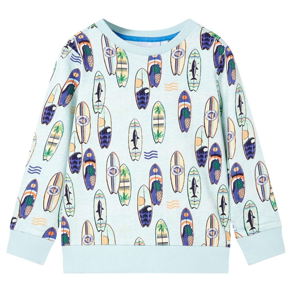 Vidaxl Kinderpullover 116 gemischtes weiches Blau