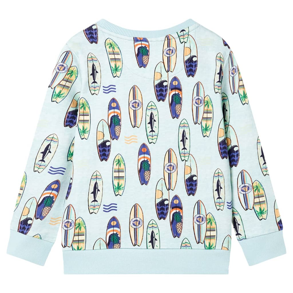 Vidaxl Kinderpullover 116 gemischtes weiches Blau