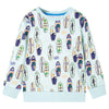 Vidaxl Kinderpullover 128 gemischtes weiches Blau