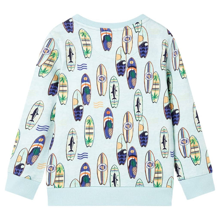 Vidaxl Kinderpullover 128 gemischtes weiches Blau