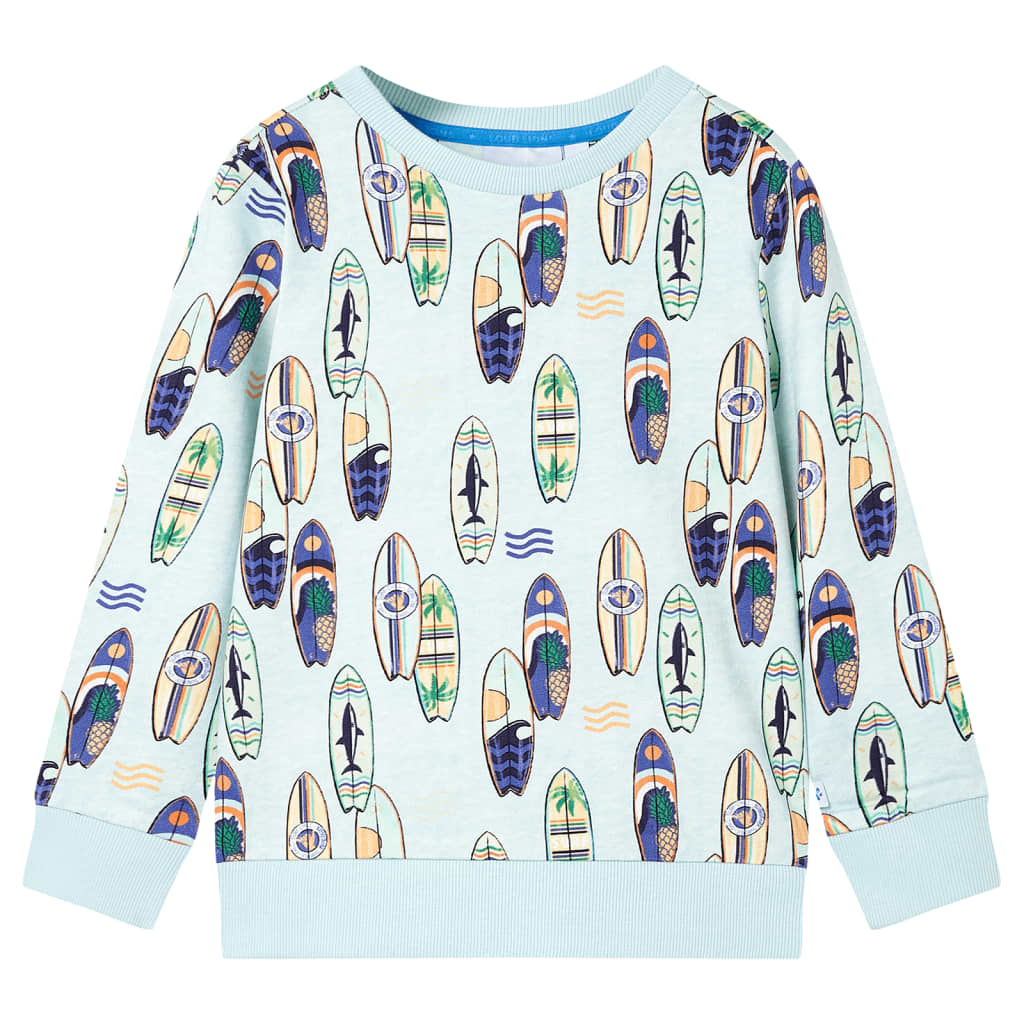 Vidaxl Kinderpullover 140 gemischt weich blau