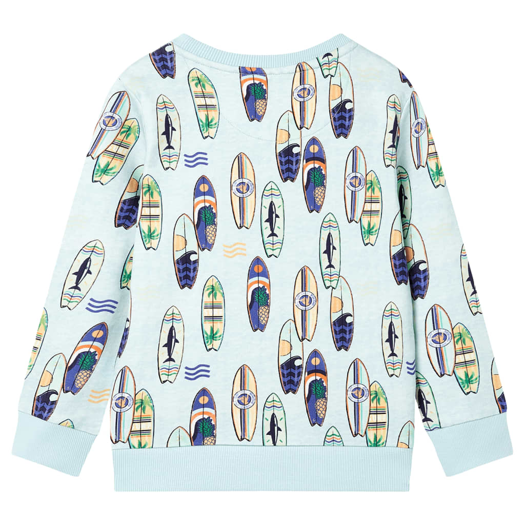 Vidaxl Kinderpullover 140 gemischt weich blau