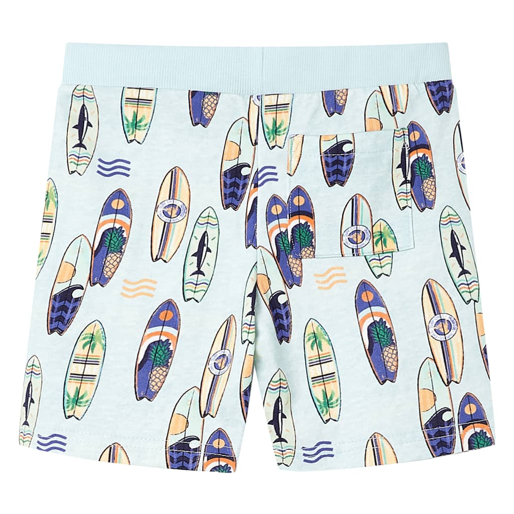Vidaxl Kindershorts mit Trekkoord 92 gemischt weich blau