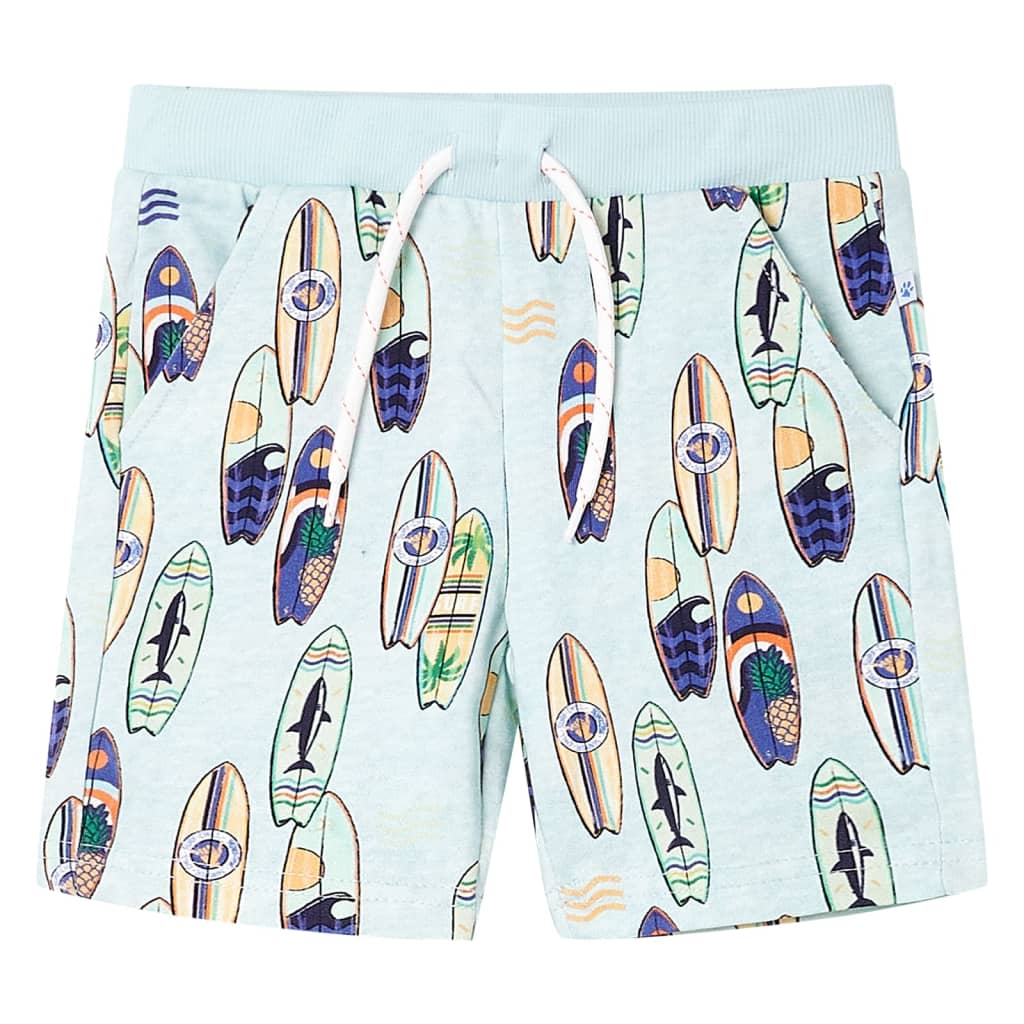 Vidaxl Kindershorts mit Trekoord 104 gemischt weich blau
