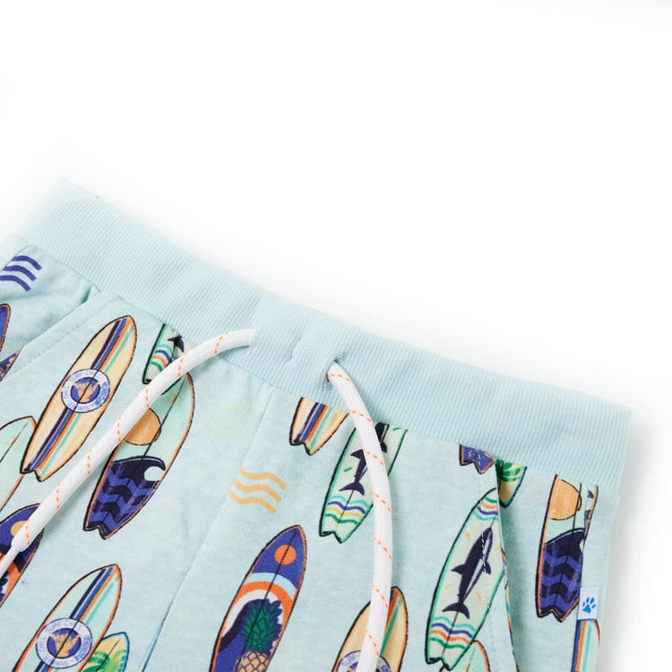 Vidaxl Kindershorts mit Trekkoord 128 gemischt weich blau