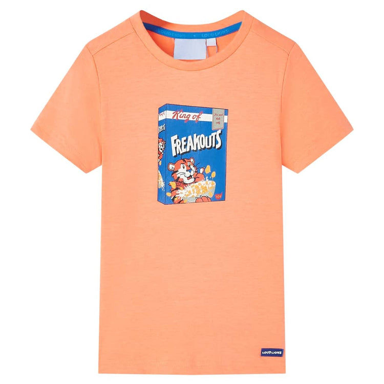 Vidaxl Kinderhemd mit kurzen Ärmeln 92 Neonoranje