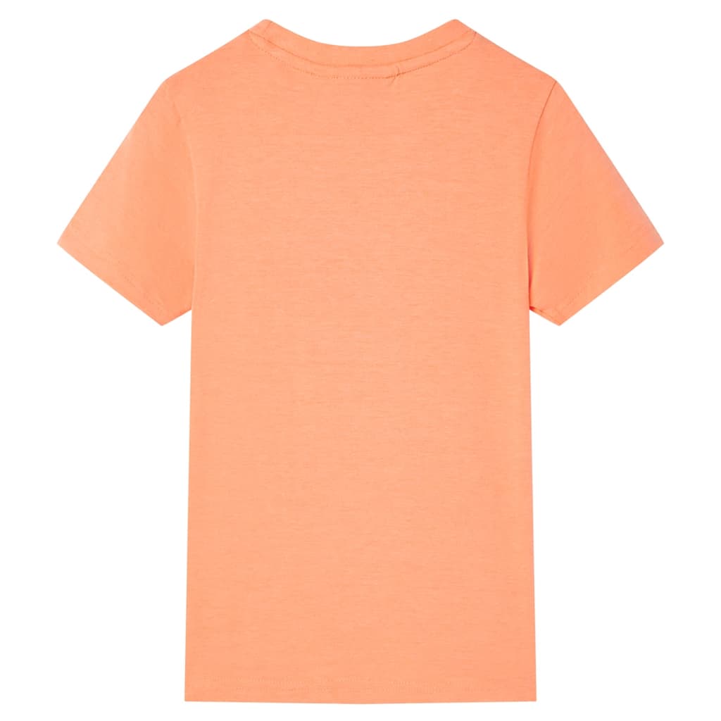 Vidaxl Kinderhemd mit kurzen Ärmeln 116 Neonoranje