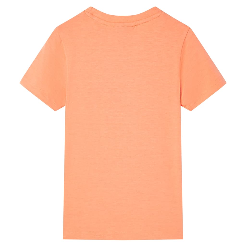 Vidaxl Kinderhemd mit kurzen Ärmeln 128 Neonoranje