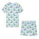 Vidaxl Kinderpyjama mit kurzen Ärmeln 104 Hellblau