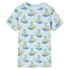 Vidaxl Kinderpyjama mit kurzen Ärmeln 116 hellblau