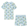 Vidaxl Kinderpyjama mit kurzen Ärmeln 140 hellblau