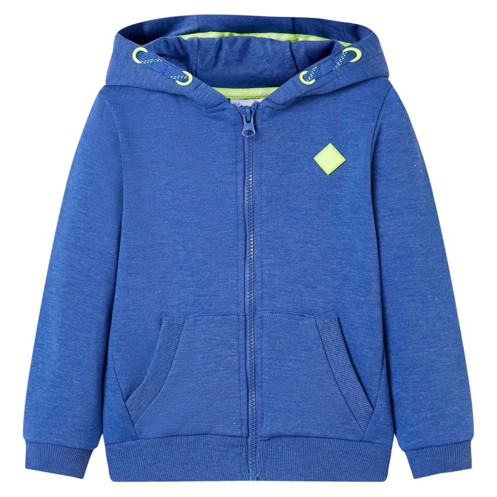 Vidaxl Kinderweste mit Motorhaube und Rit 92 gemischt blau