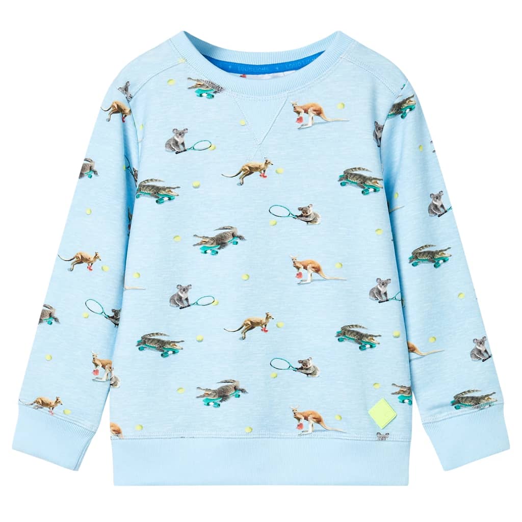Vidaxl Kinderpullover 92 gemischtes hellblau