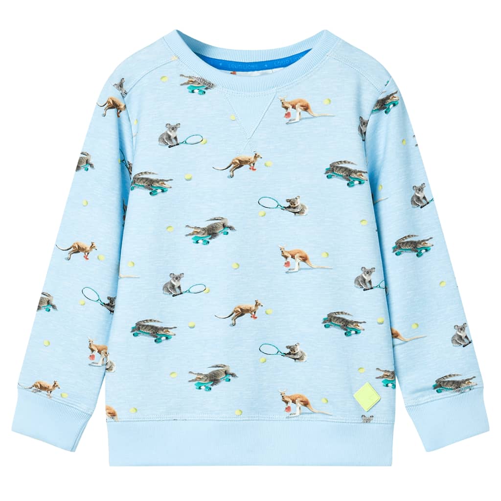Vidaxl Kinderpullover 116 gemischtes hellblau
