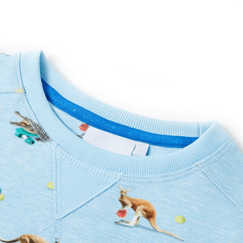 Vidaxl Kinderpullover 116 gemischtes hellblau