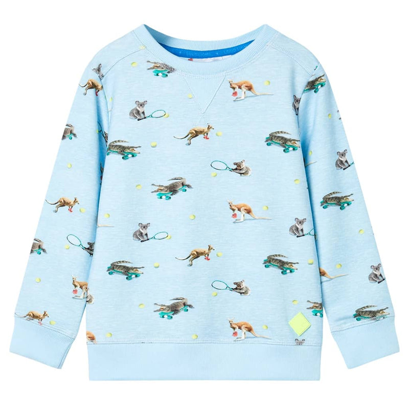 Vidaxl Kinderpullover 128 gemischtes hellblau