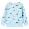 Vidaxl Kinderpullover 128 gemischtes hellblau