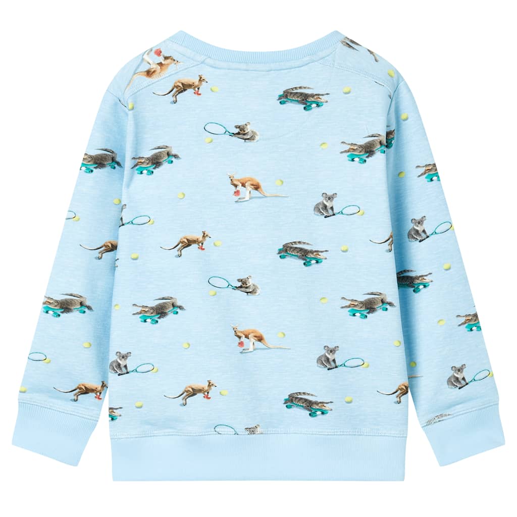 Vidaxl Kinderpullover 140 gemischtes hellblau