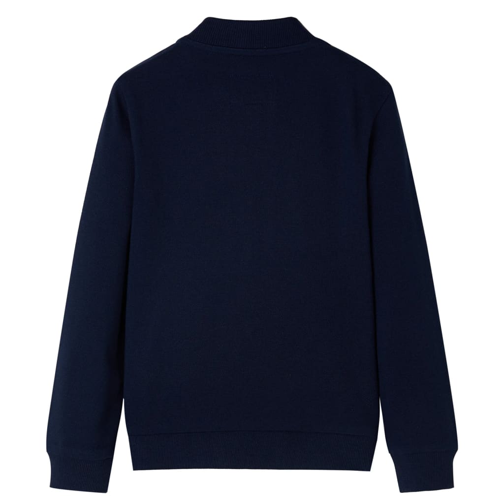 Vidaxl Kinderweste mit Rits 116 Marineblau