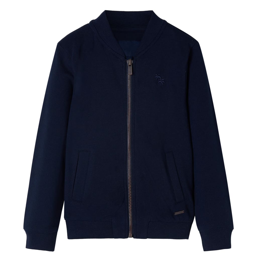 Vidaxl Kinderweste mit Rits 128 Marineblau