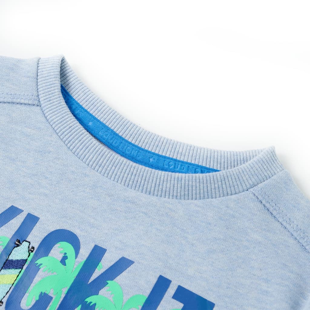 Vidaxl Kinderpullover 92 gemischt weich blau