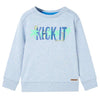 Vidaxl Kinderpullover 104 gemischtes weiches Blau