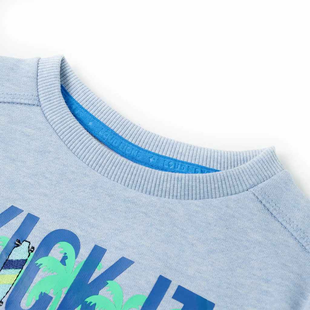 Vidaxl Kinderpullover 104 gemischtes weiches Blau