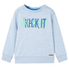 Vidaxl Kinderpullover 116 gemischtes weiches Blau