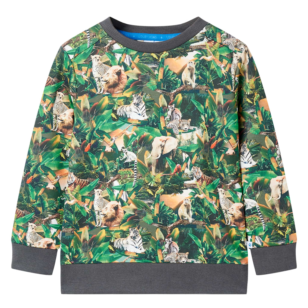 Vidaxl Kinderpullover 92 Oudpetrol