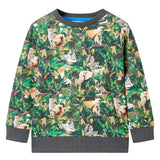 Vidaxl Kinderpullover 104 Oudpetrol - afbeelding 1