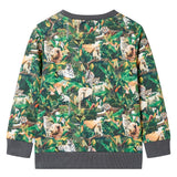 Vidaxl Kinderpullover 104 Oudpetrol - afbeelding 2