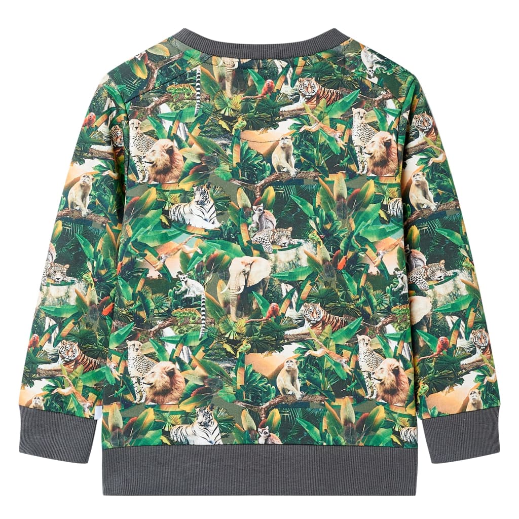 Vidaxl Kinderpullover 128 Oudpetrol