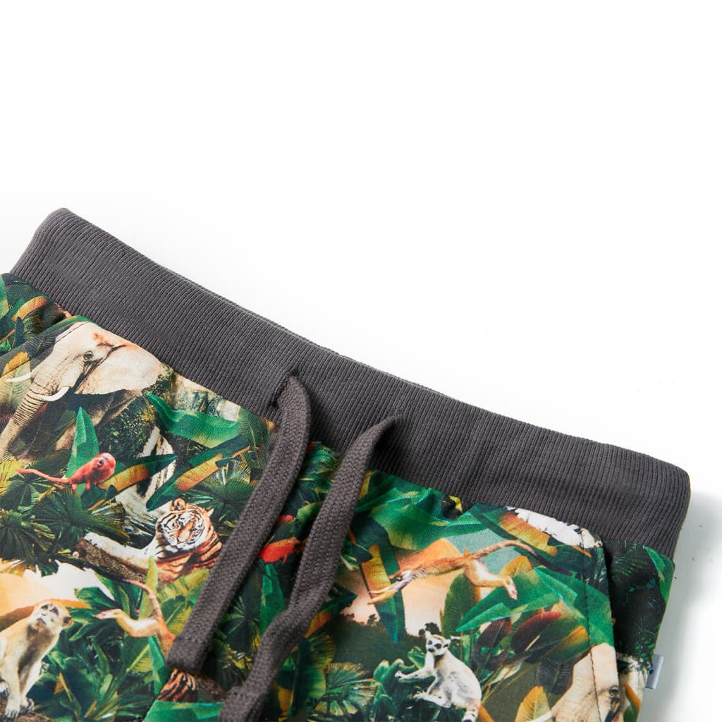 VIDAXL -Kindershorts mit Trekkoord 140 Oudpetrol