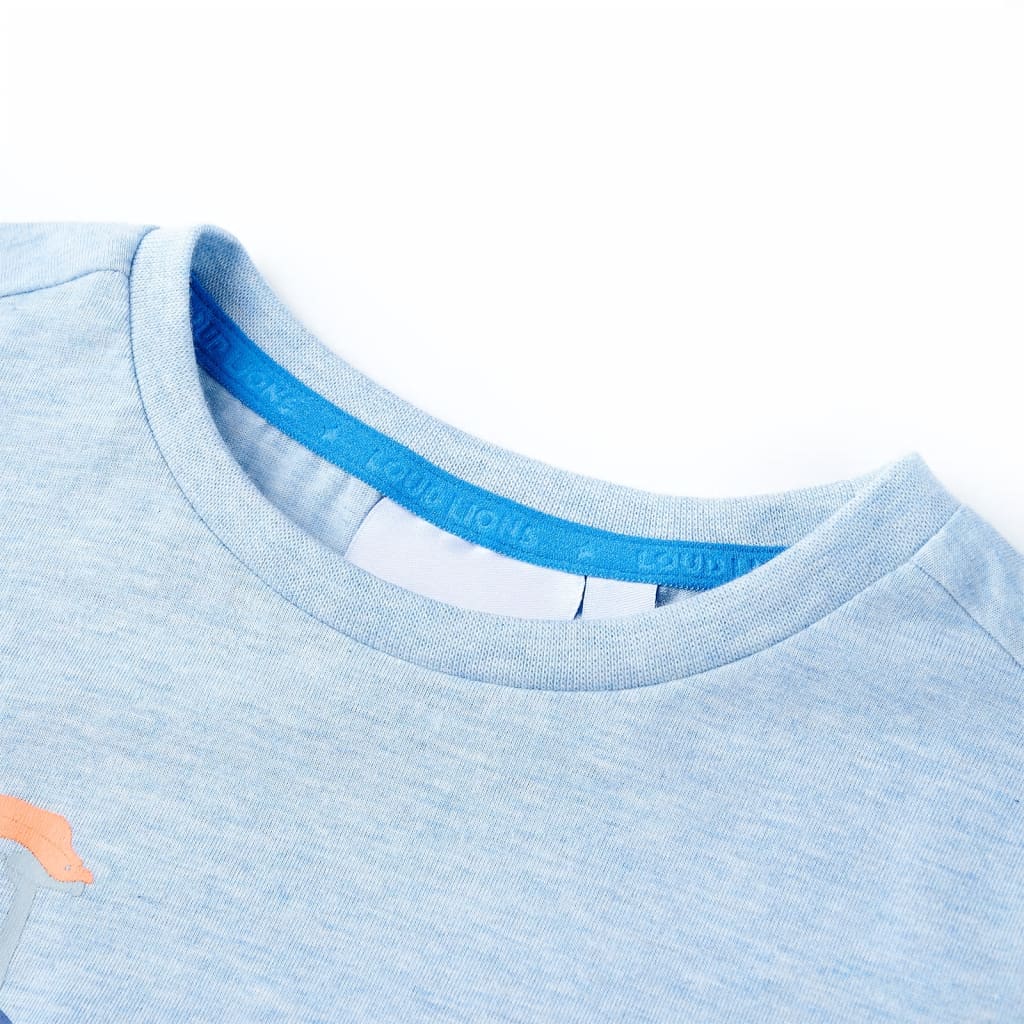 Vidaxl Kinderhemd 104 gemischtes weiches Blau