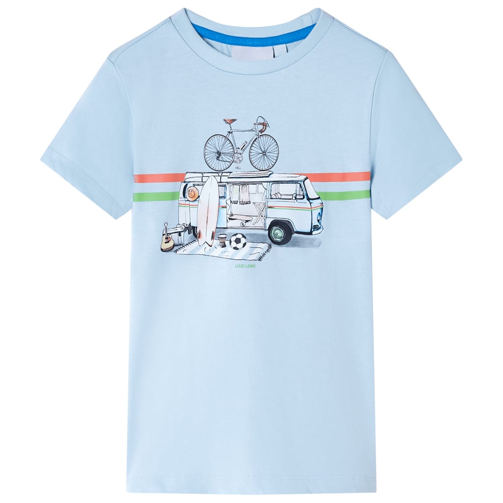Vidaxl Kinderhemd 92 hellblau