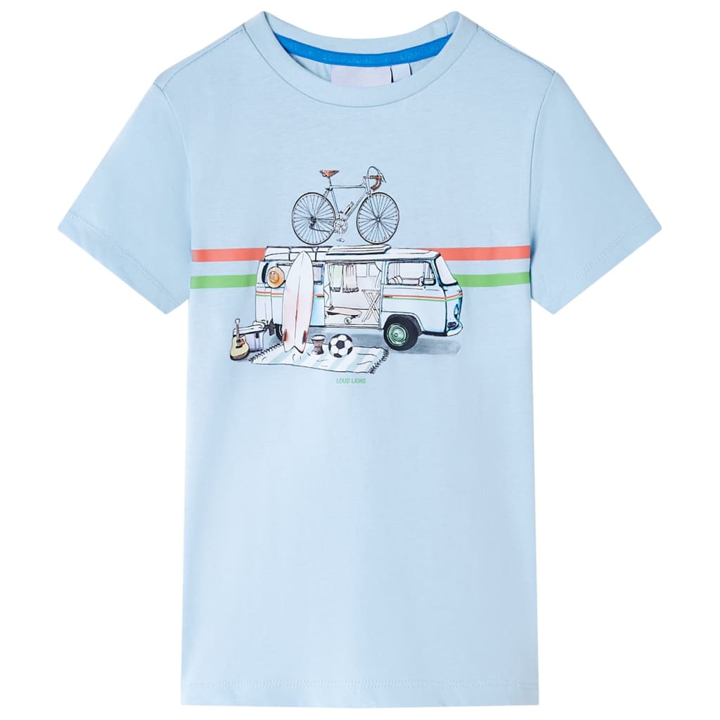Vidaxl Kinderhemd 128 hellblau