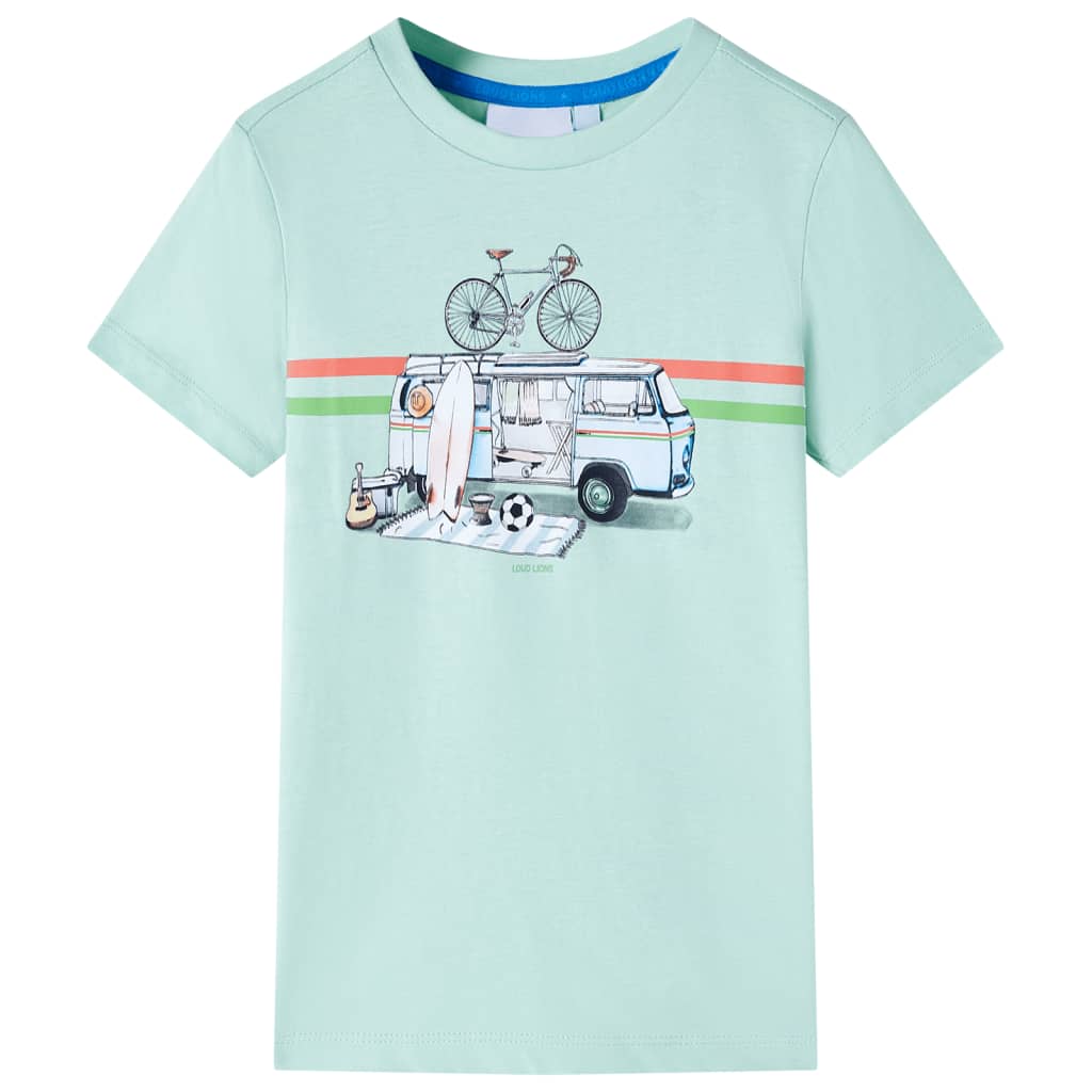 Vidaxl Kinderhemd 104 leichte Minzefarbe