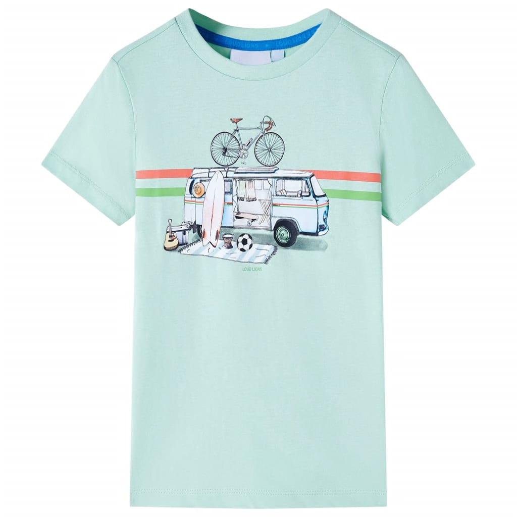 Vidaxl Kinderhemd 140 leichte Minze
