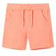 Vidaxl Kindershorts mit Trekoord 128 Neonoranje