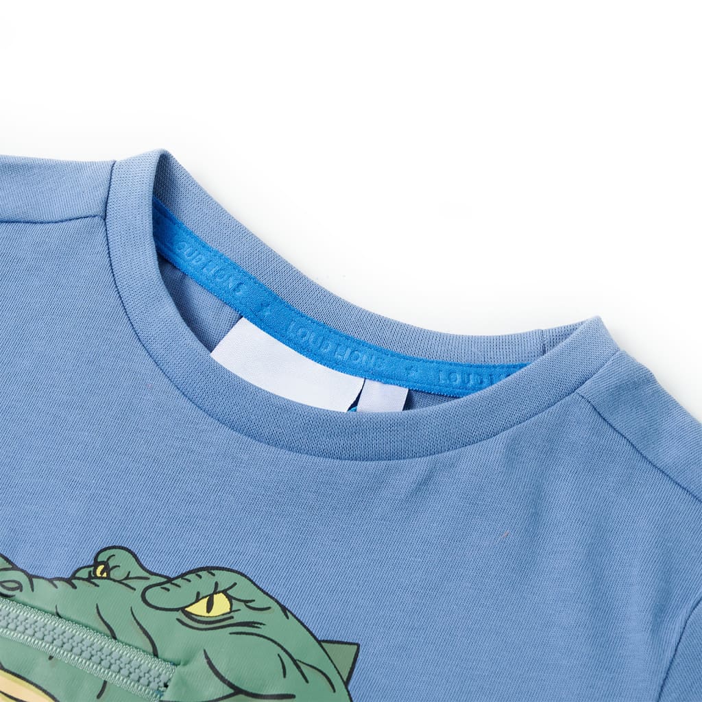 Vidaxl Kinderhemd 104 Middelblauw