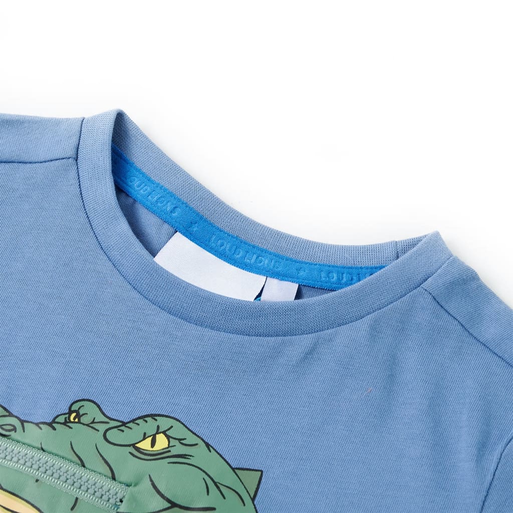 Vidaxl Kinderhemd 140 zentralblau
