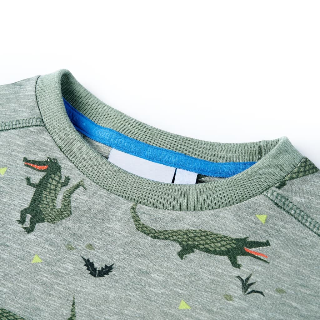 Vidaxl Kinderpullover 128 gemischtes Lichtkaki